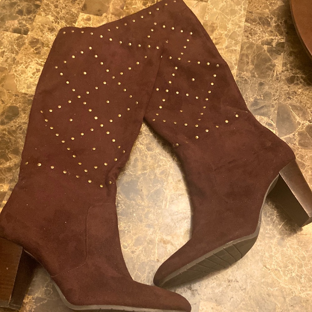 Brown Suede Boots